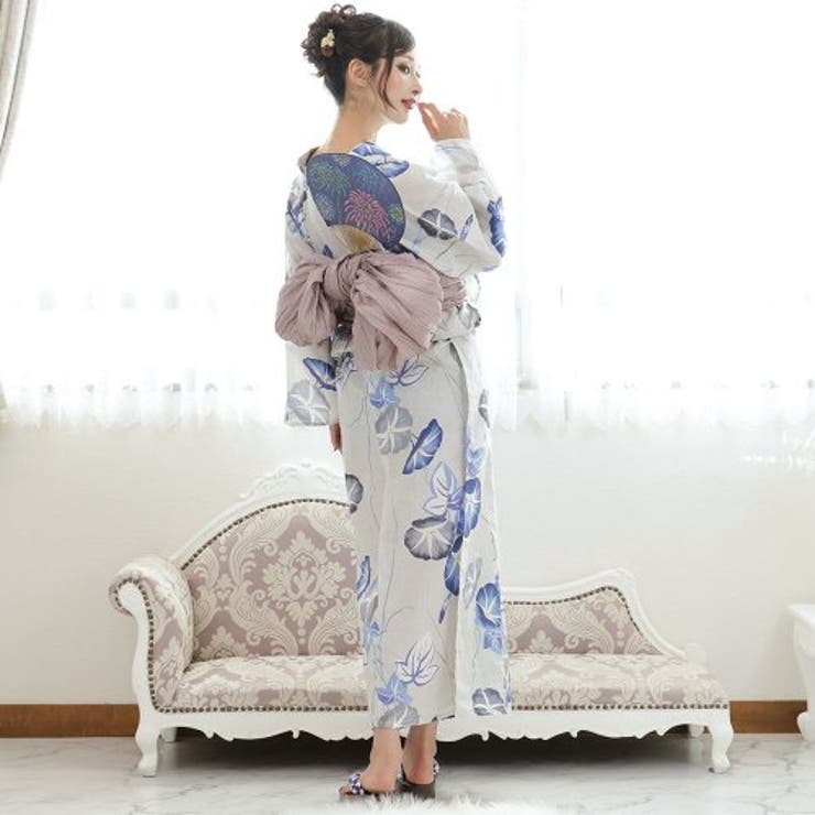 固い絆を約束する爽やか青朝顔浴衣3点セット(YUKATA) | GRAXIA | 詳細画像5 