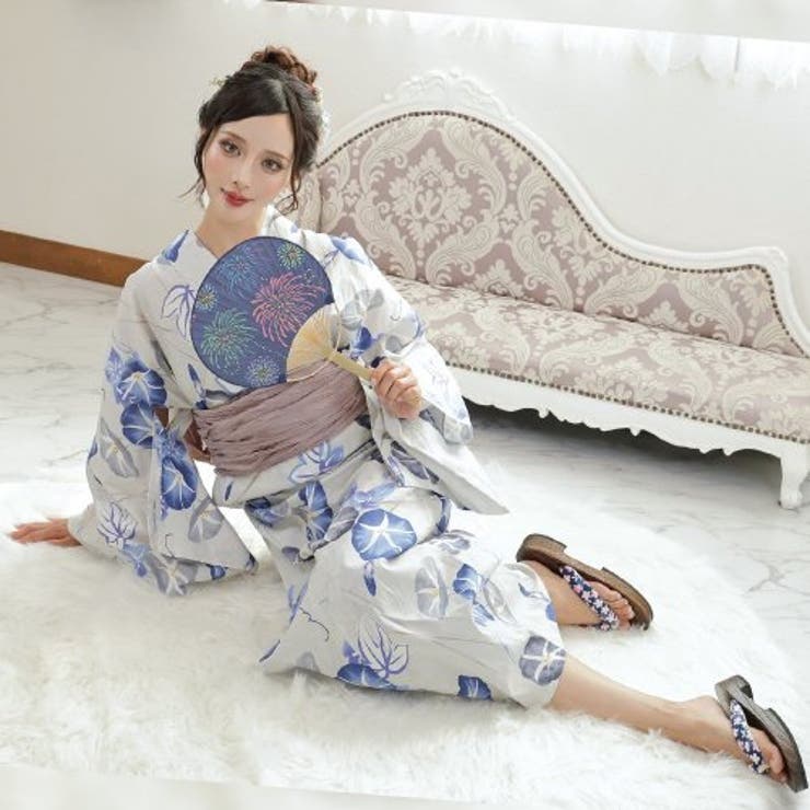 固い絆を約束する爽やか青朝顔浴衣3点セット(YUKATA) | GRAXIA | 詳細画像9 