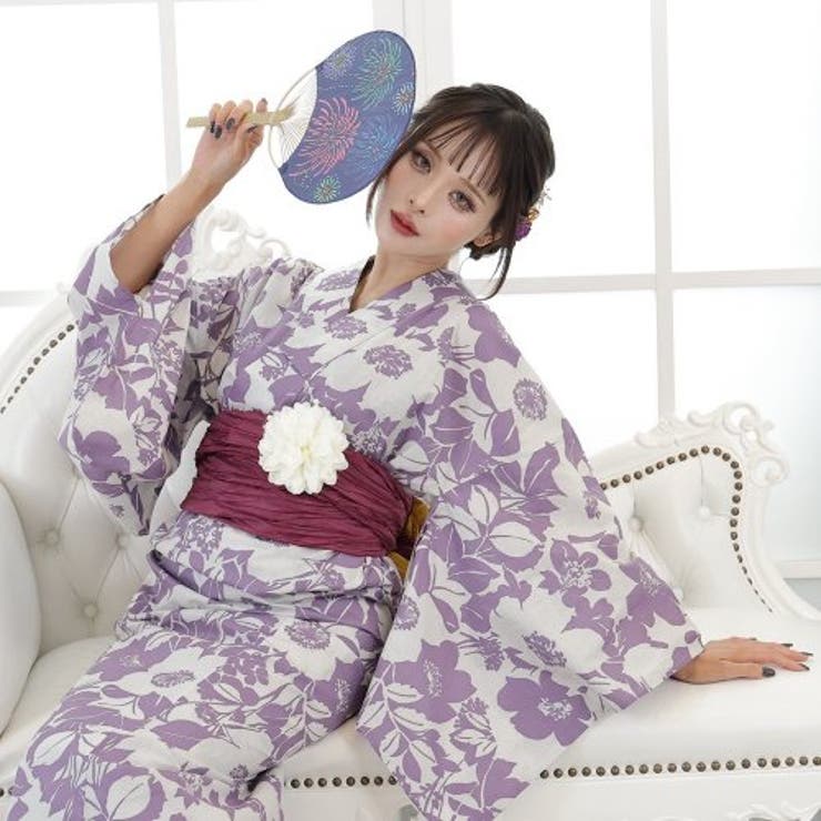 はかなさが恋しい薄紫のアネモネ浴衣3点セット(YUKATA) | GRAXIA | 詳細画像9 