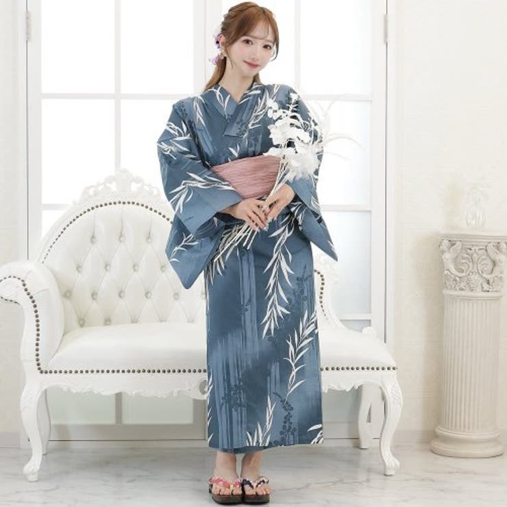 あちゃちゅむ × 豆千代 逆さまウサギ 上手い 浴衣 flower face 帯 セット