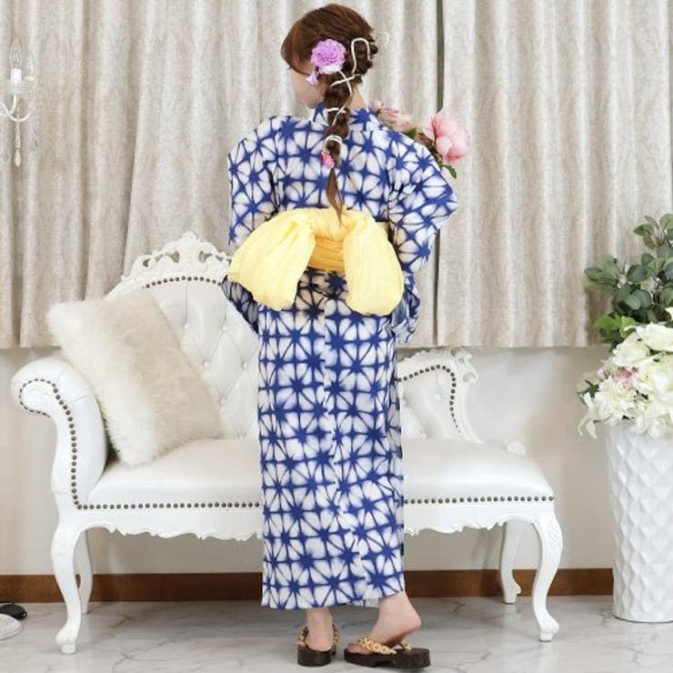 絞り浴衣 七宝繋ぎ 上品な古典柄 浴衣 有松絞り つゆくさの有松鳴海絞り浴衣：つゆくさ公式通販サイト