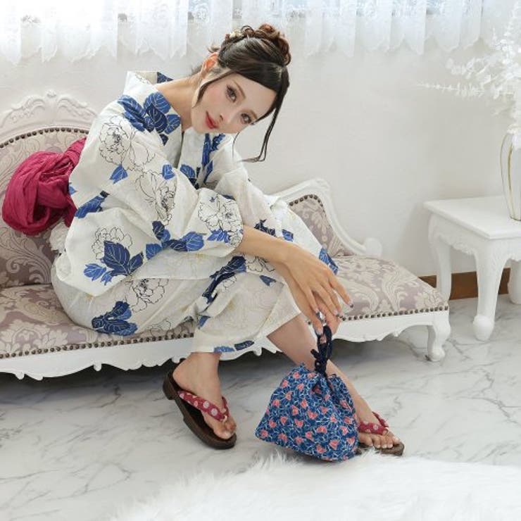 幾重にも重なる牡丹の花が可憐な浴衣3点セット(YUKATA) | GRAXIA | 詳細画像8 