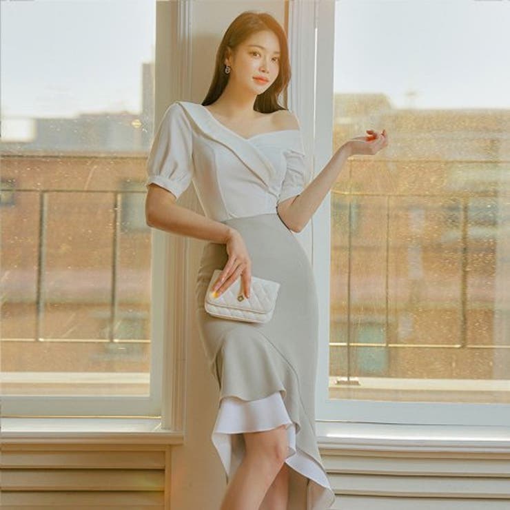 バイカラーアシメデザインセットアップ(キャバドレス・CABARETDRESS) | GRAXIA | 詳細画像4 