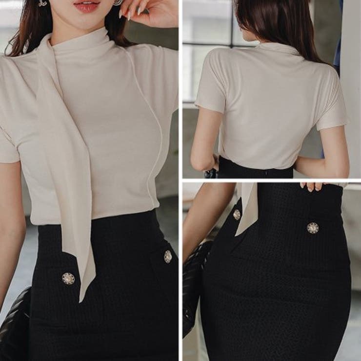 ボウタイトップスとタイトスカートのセットアップ(キャバドレス CABARETDR… | GRAXIA | 詳細画像8 