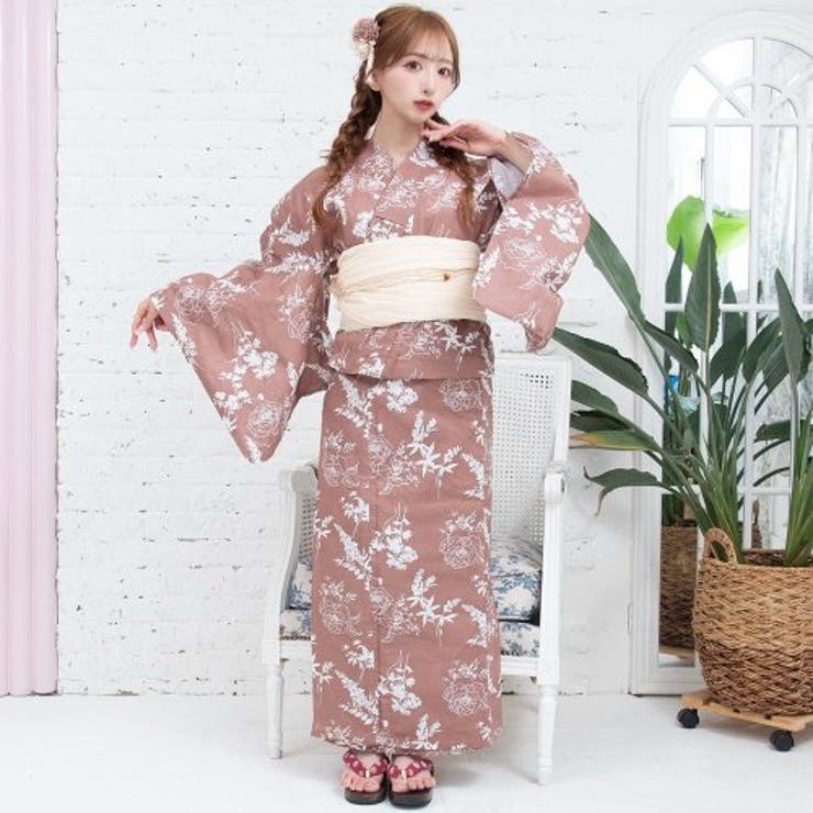 涼し気な流水に揺れるコスモス浴衣3点セット(YUKATA) | GRAXIA | 詳細画像6 