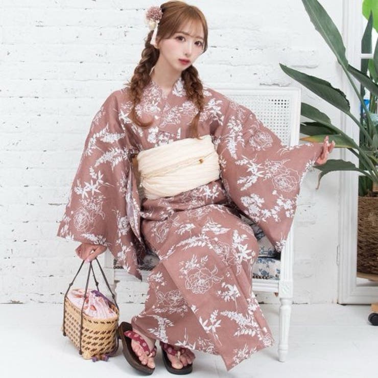 涼し気な流水に揺れるコスモス浴衣3点セット(YUKATA) | GRAXIA | 詳細画像8 