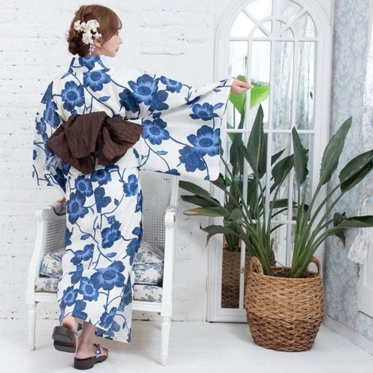 生成りに藍のグラデーションの色合いが鮮やかな浴衣3点セット(YUKATA) | GRAXIA | 詳細画像8 