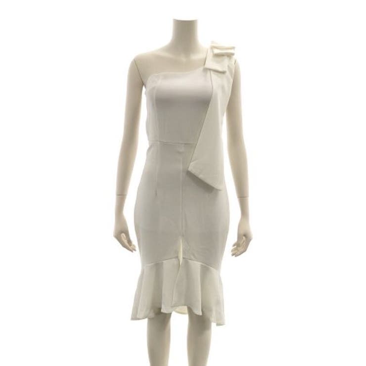 エムズグレイシー☆40☆ショルダー リボンティアードワンピース