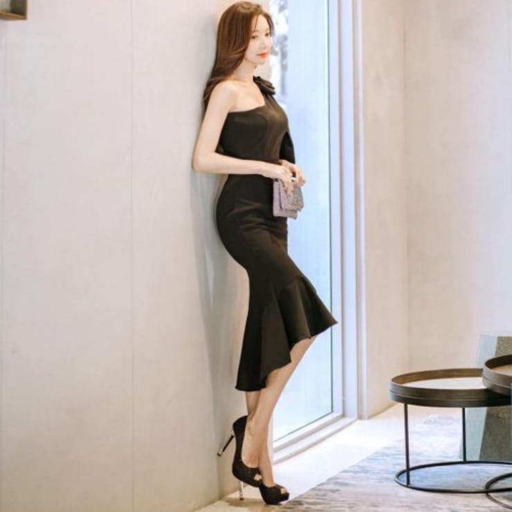 ワンショルダー肩リボンワンピース(キャバドレス・CABARETDRESS) | GRAXIA | 詳細画像9 