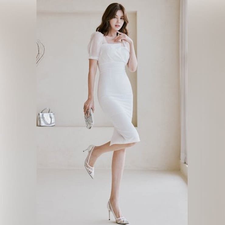 シアーパフスリーブスクエアネックワンピース | GRAXIA | 詳細画像10 