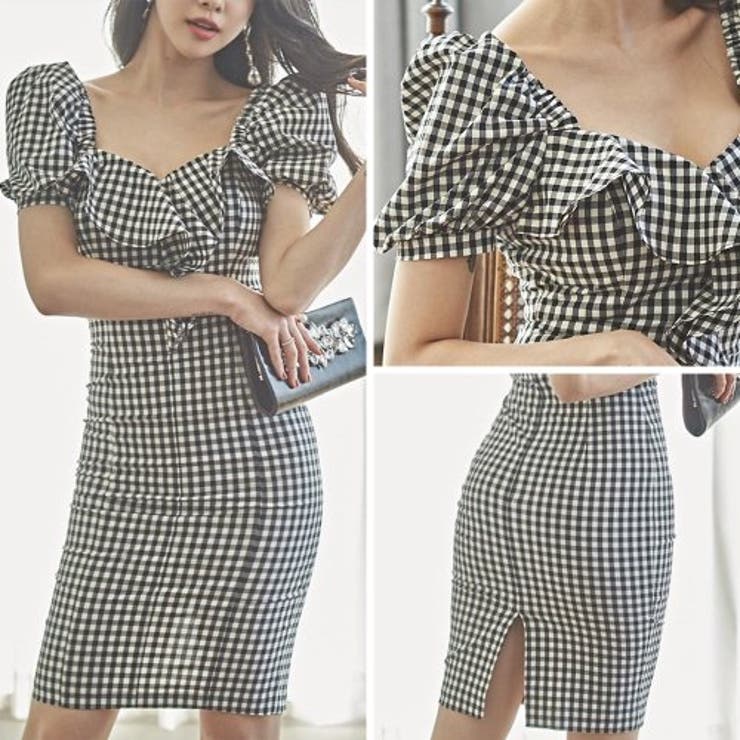 2WAYギンガムチェックフリルワンピース(キャバドレス CABARETDRESS… | GRAXIA | 詳細画像6 