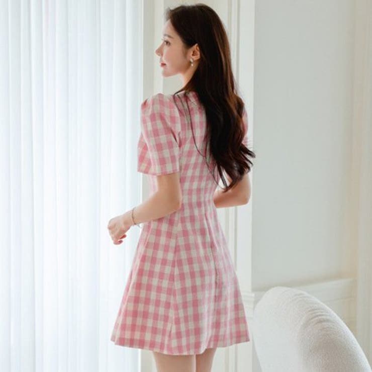 商品画像：M me eme／【sale】Gingham check mini dress (eme10252) | All 3