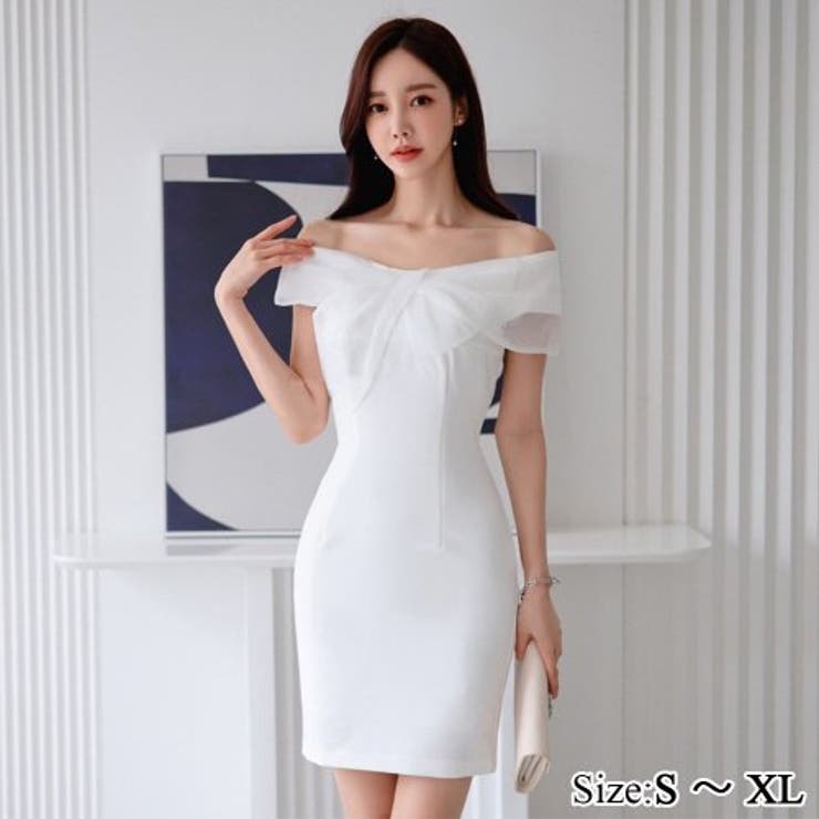 チュールカラーオフショルダーミニワンピース(キャバドレス CABARETDRES… | GRAXIA | 詳細画像1 