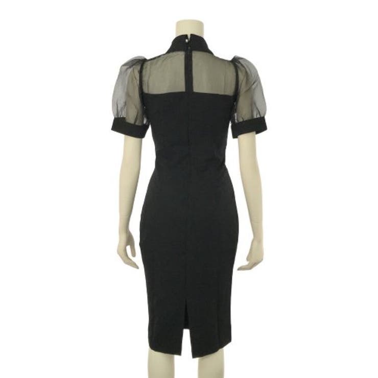 襟付きミディ丈シアーワンピース(キャバドレス・CABARETDRESS) | GRAXIA | 詳細画像17 