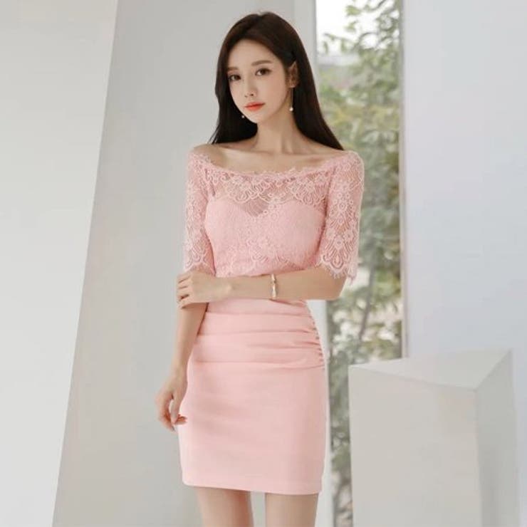 ５分袖オフショルレースワンピース(キャバドレス・CABARETDRESS) | GRAXIA | 詳細画像4 