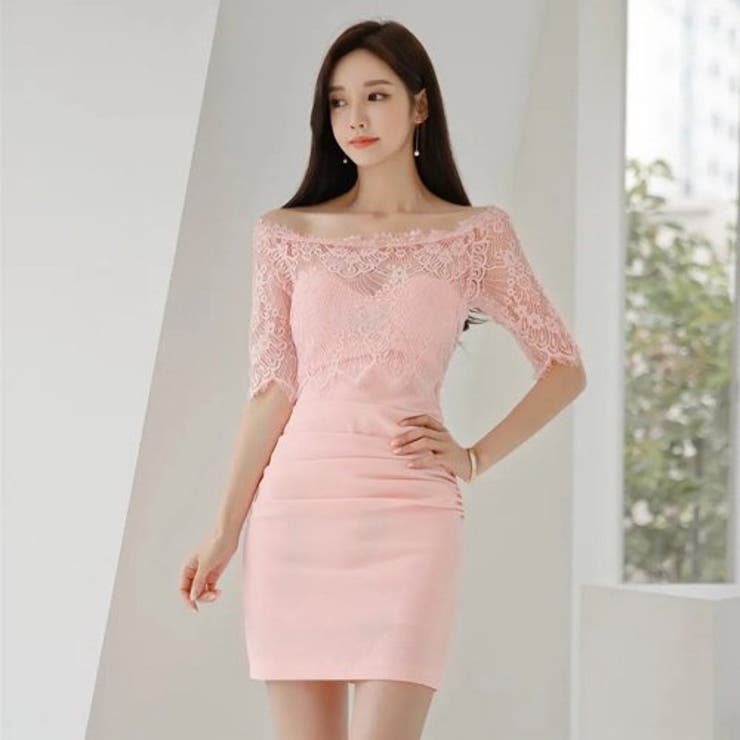 ５分袖オフショルレースワンピース(キャバドレス・CABARETDRESS) | GRAXIA | 詳細画像5 