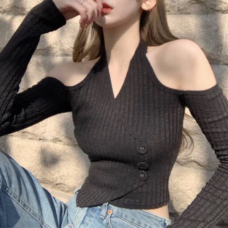 ショルダーカットリブ編みトップス(TOPS) | GRAXIA | 詳細画像11 