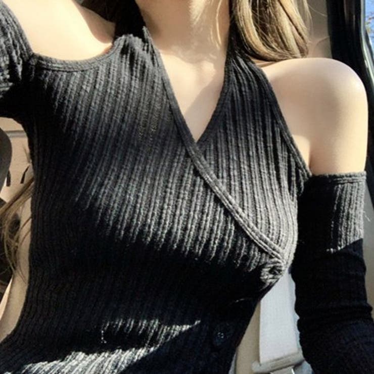 ショルダーカットリブ編みトップス(TOPS) | GRAXIA | 詳細画像12 