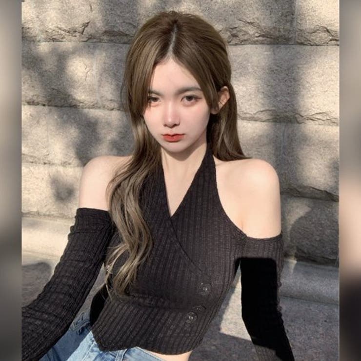 ショルダーカットリブ編みトップス(TOPS) | GRAXIA | 詳細画像9 