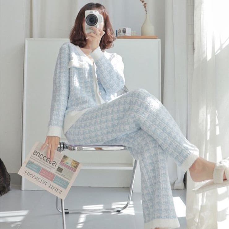 千鳥柄がこなれ感のあるルームウェア(ROOMWEAR) | GRAXIA | 詳細画像8 