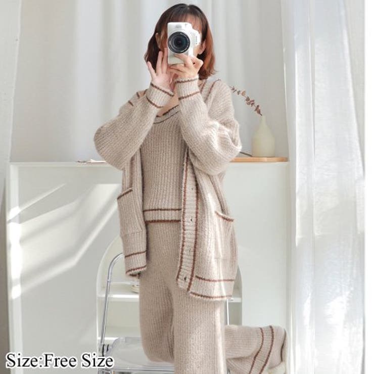 まるでカプチーノのようなクラシックな３点セットルームウェア(ROOMWEAR) | GRAXIA | 詳細画像1 
