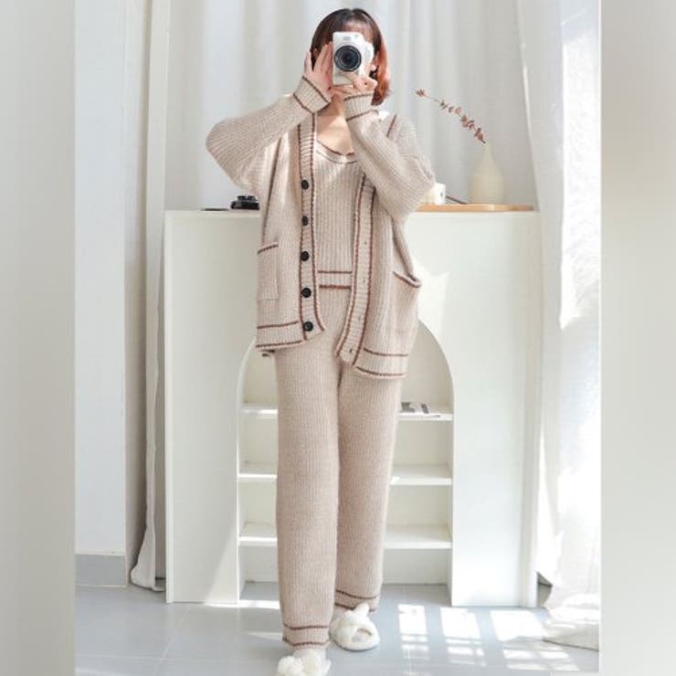 まるでカプチーノのようなクラシックな３点セットルームウェア(ROOMWEAR) | GRAXIA | 詳細画像2 
