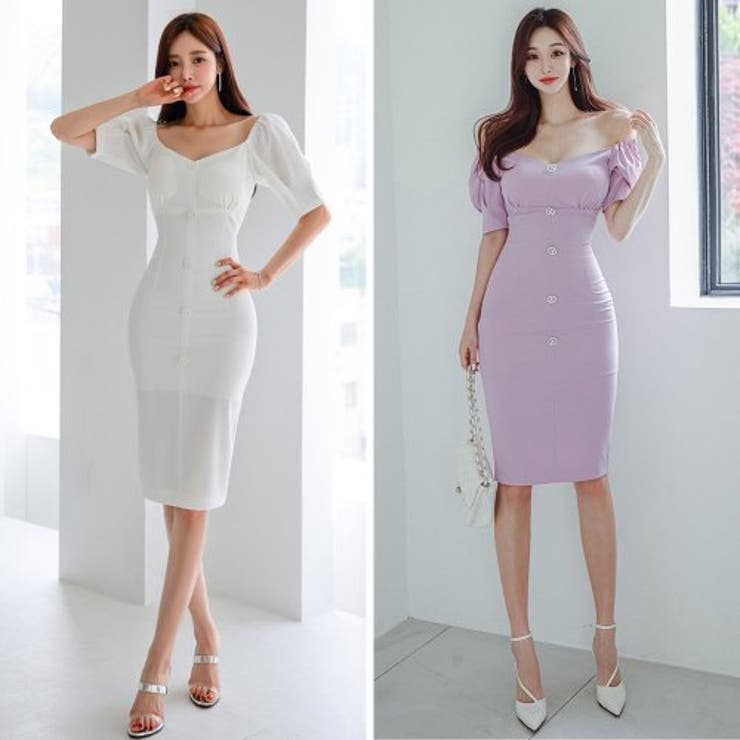 オフショルハイウエストワンピース(キャバドレス・CABARETDRESS) | GRAXIA | 詳細画像2 