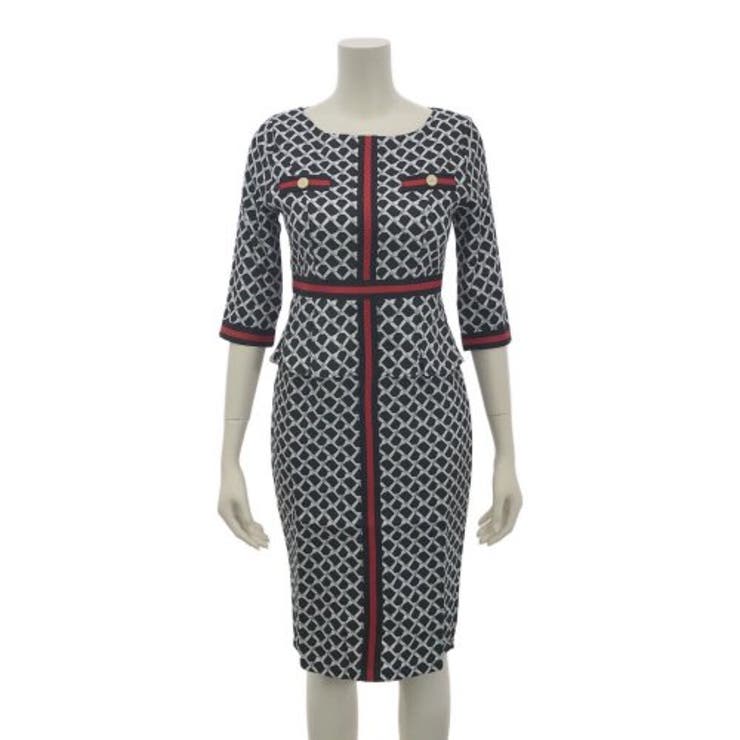 アクセントラインペプラム五分袖ワンピース(キャバドレス CABARETDRESS… | GRAXIA | 詳細画像9 