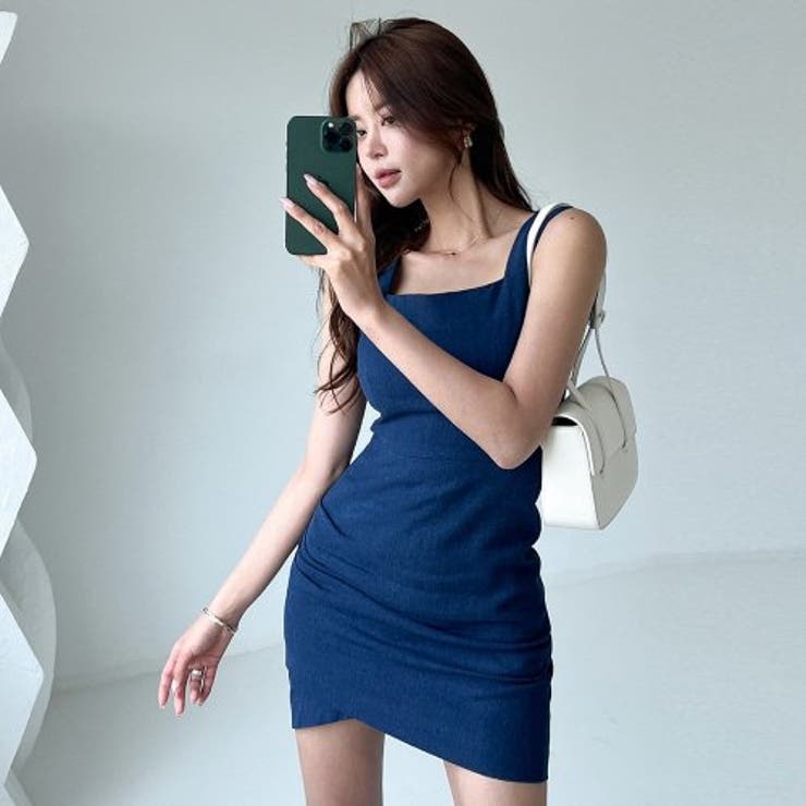 デニムカラースクエアネックツーピースドレス(キャバドレス CABARETDRES… | GRAXIA | 詳細画像11 