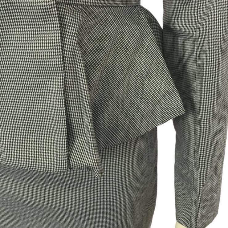 千鳥格子ペプラムジャケットとタイトスカートのセットアップドレス(キャバドレス C… | GRAXIA | 詳細画像12 