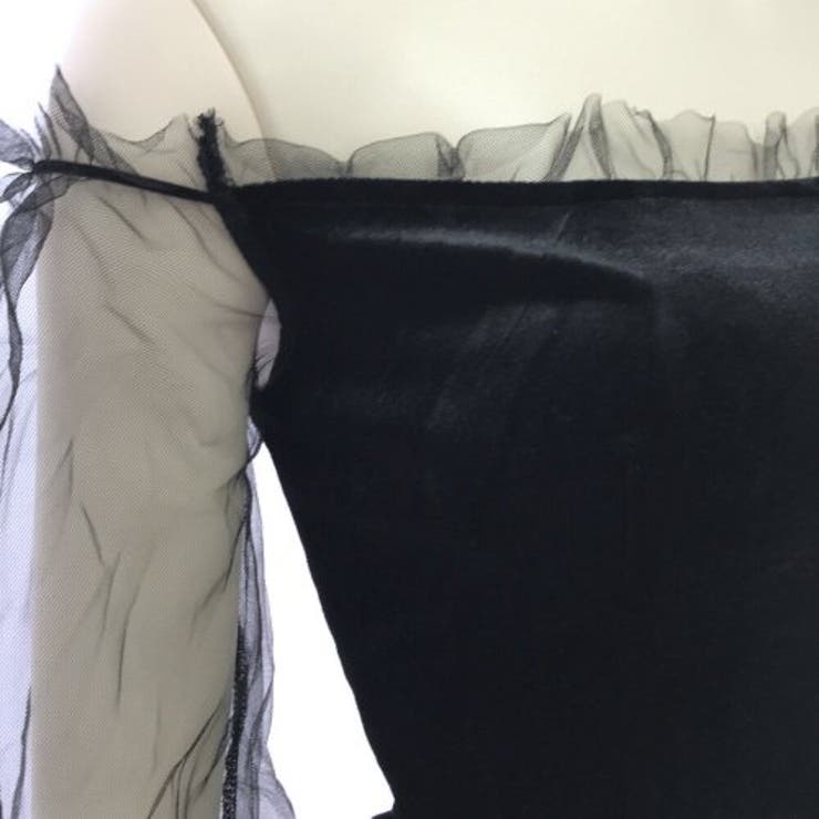 ベロアオフショルトップス×ミニスカートセットアップ(キャバドレス CABARET… | GRAXIA | 詳細画像12 