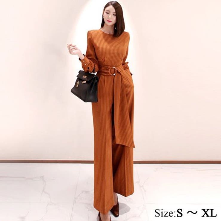 ペンシルストライプワイドパンツオールインワン(キャバスーツ CABARETSUI… | GRAXIA | 詳細画像1 