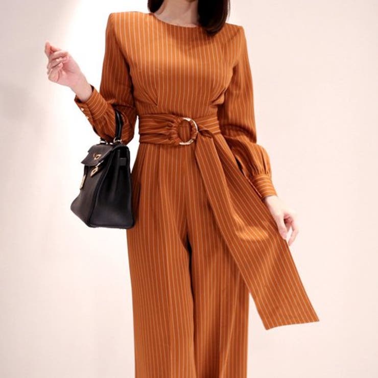 ペンシルストライプワイドパンツオールインワン(キャバスーツ CABARETSUI… | GRAXIA | 詳細画像2 