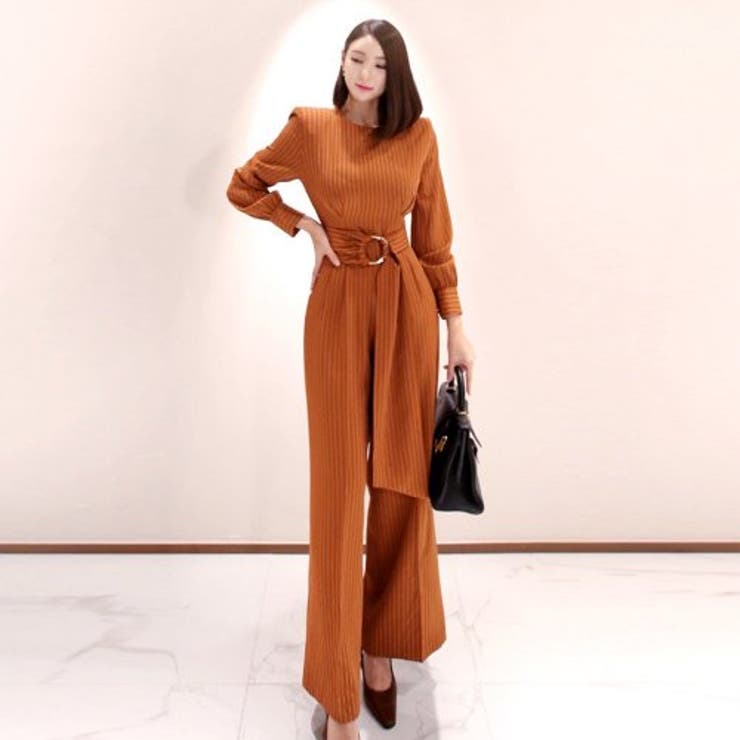 ペンシルストライプワイドパンツオールインワン(キャバスーツ CABARETSUI… | GRAXIA | 詳細画像4 