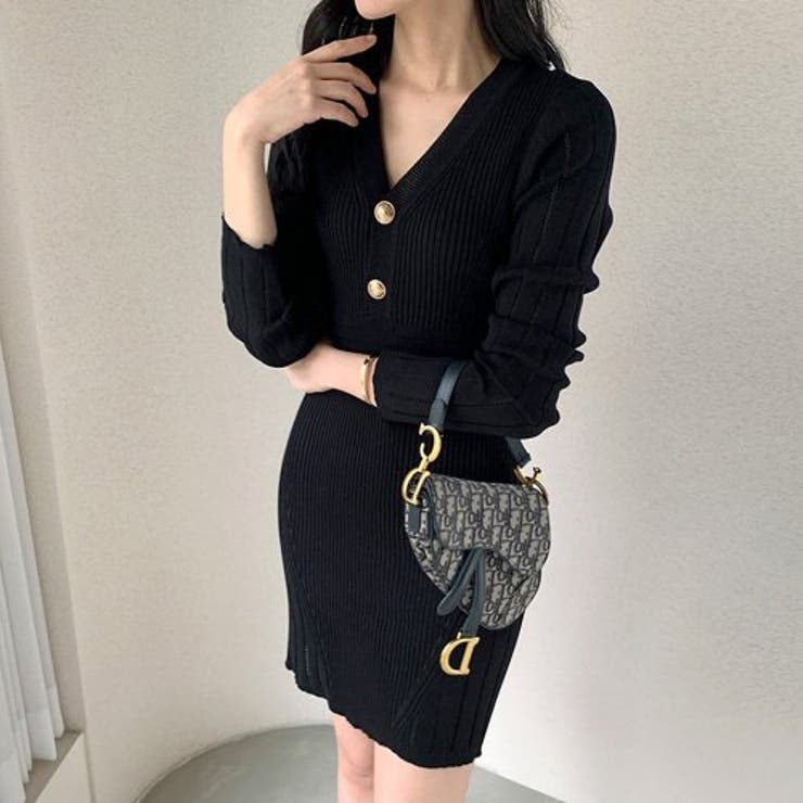 透かしニット長袖タイトミニワンピース(キャバドレス・CABARETDRESS) | GRAXIA | 詳細画像7 