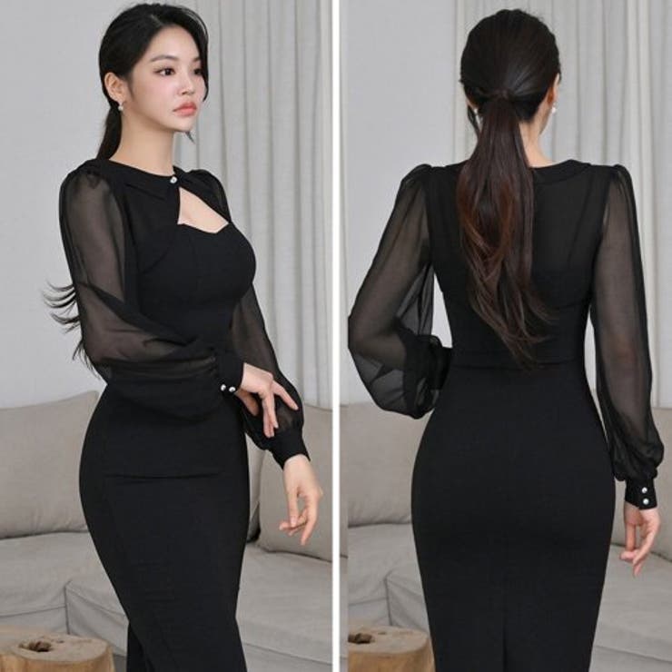 フロントオープンシアースリーブワンピース(キャバドレス CABARETDRESS… | GRAXIA | 詳細画像4 