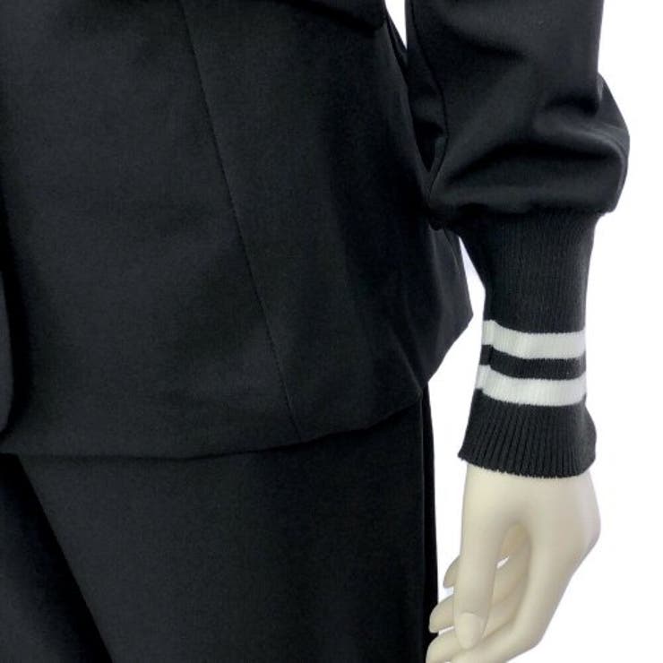 バイカラー袖リブテーラードジャケット＆テーパードパンツセットアップ | GRAXIA | 詳細画像13 