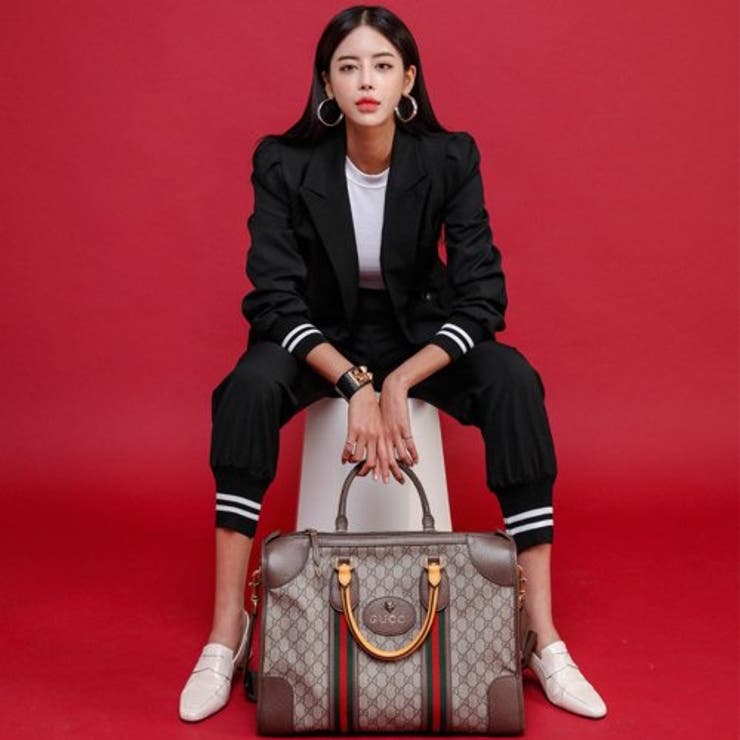 バイカラー袖リブテーラードジャケット＆テーパードパンツセットアップ | GRAXIA | 詳細画像9 