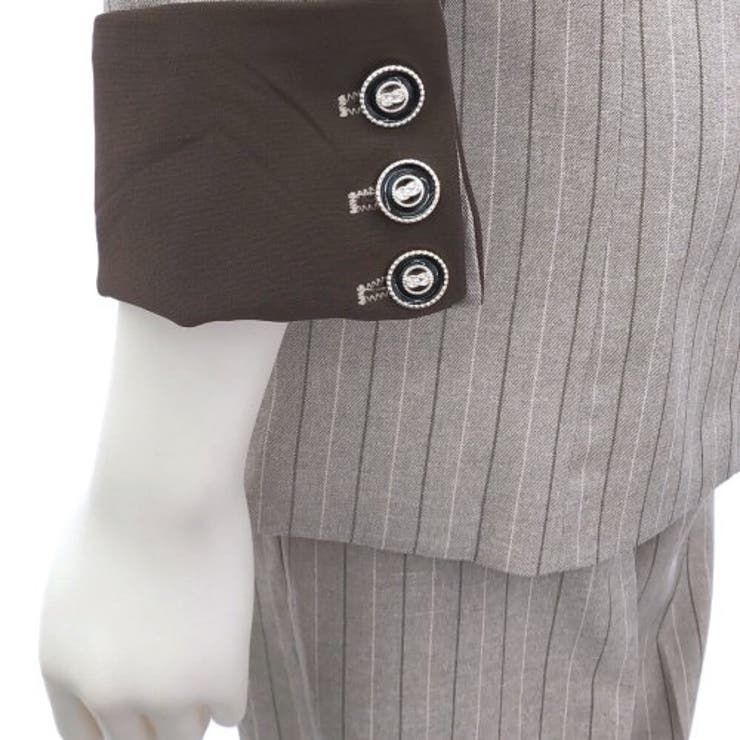 アシンメトリーピンストライプクラシカルセットアップ | GRAXIA | 詳細画像11 
