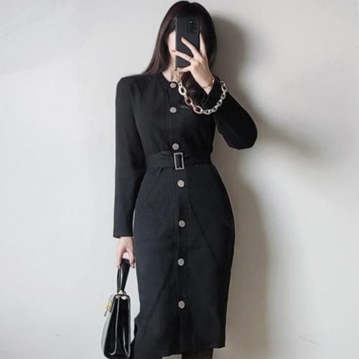 ラウンドネックミディ丈ニットワンピース(キャバドレス CABARETDRESS) | GRAXIA | 詳細画像9 