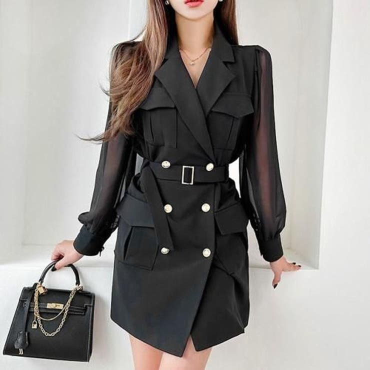 ミリタリーカーゴジャケットワンピース(キャバドレス・CABARETDRESS) | GRAXIA | 詳細画像7 