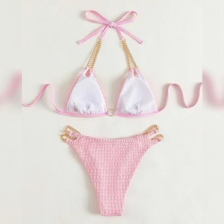 Wゴールドチェーン三角ビキニ2点セット(水着・ビーチウェア) | GRAXIA | 詳細画像8 