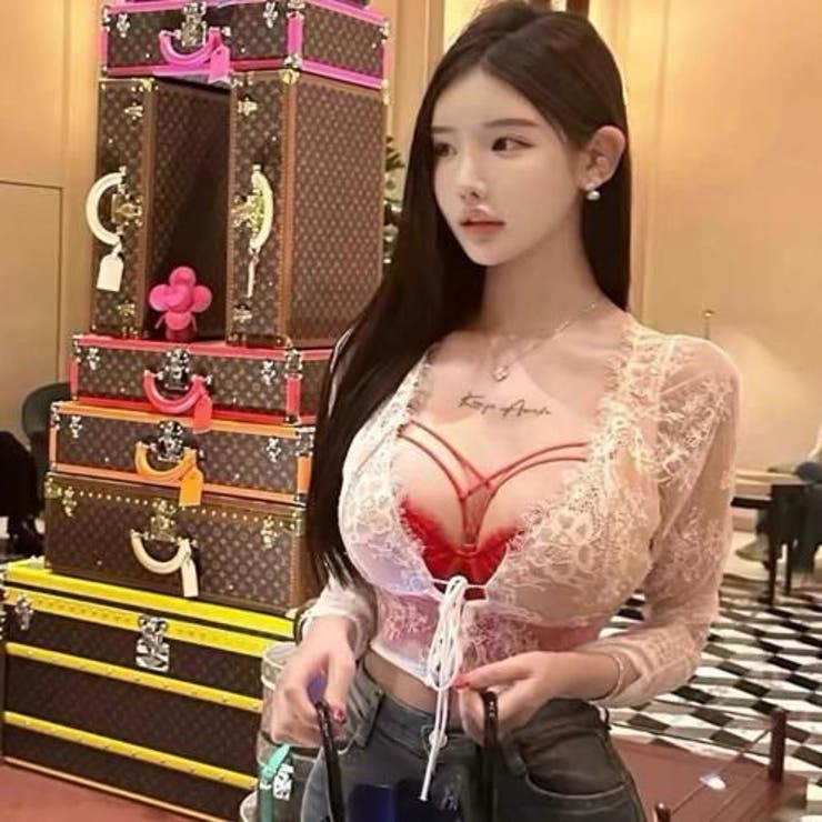 パールボタンレースショートカーディガン(TOPS) | GRAXIA | 詳細画像3 