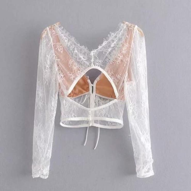 パールボタンレースショートカーディガン(TOPS) | GRAXIA | 詳細画像7 