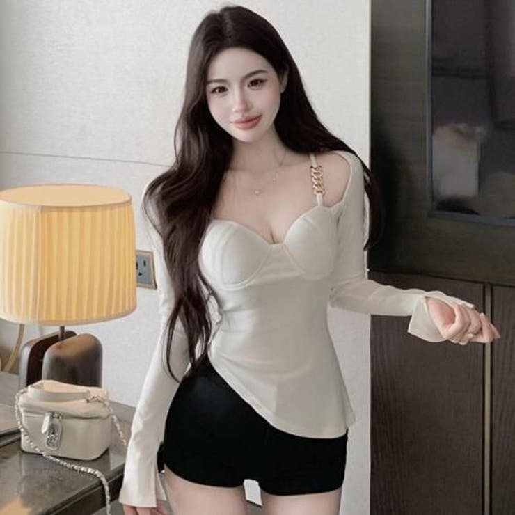 ゴールドチェーンポイントアシンメトリートップス(TOPS) | GRAXIA | 詳細画像8 