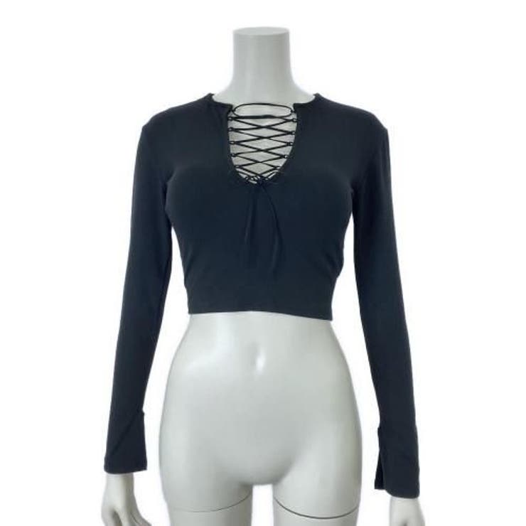 フロントレースアップロングスリーブトップス(TOPS) | GRAXIA | 詳細画像6 