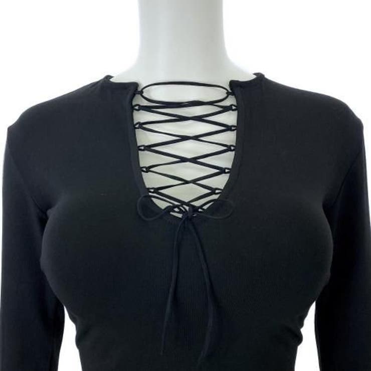 フロントレースアップロングスリーブトップス(TOPS) | GRAXIA | 詳細画像8 