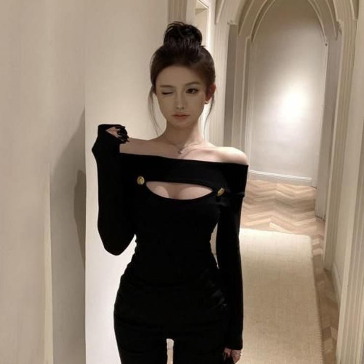 フロントカットアウトオフショルダートップス(TOPS) | GRAXIA | 詳細画像11 