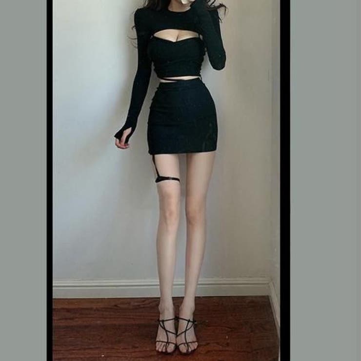 ロングスリーブトップス×フロントクロスキャミアンサンブルトップス(TOPS) | GRAXIA | 詳細画像17 