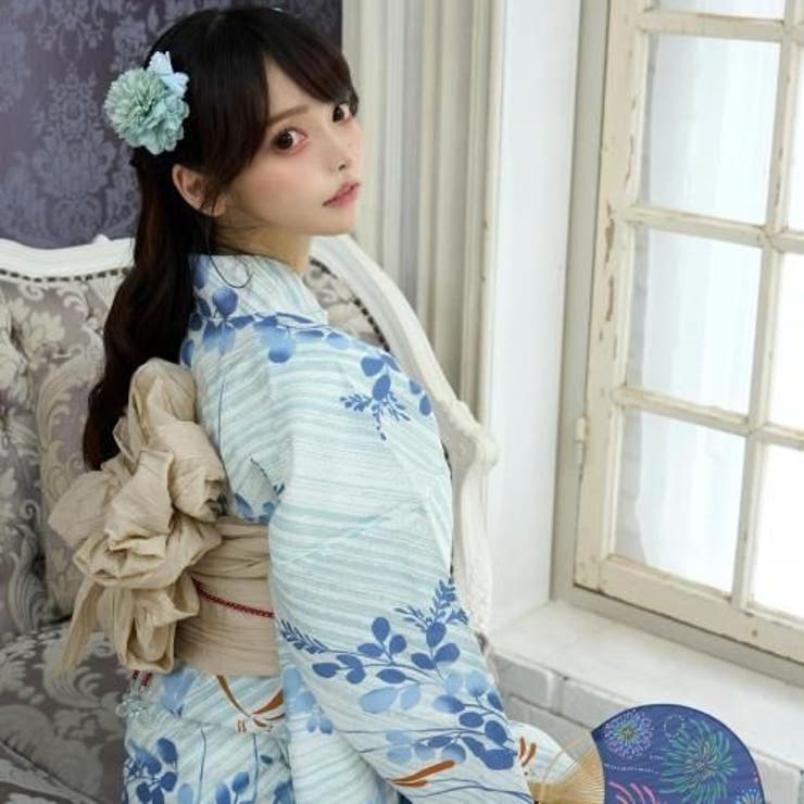 みずあさぎに金色トンボの浴衣3点セット(YUKATA) | GRAXIA | 詳細画像8 